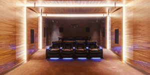 Домашні кінозали та кімнати для прослуховування музики