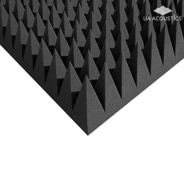 Звукоизоляционные материалы: Акустический поролон “Пирамида 100”. Черный графит